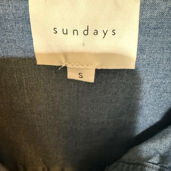 Anthropologie SUNDAYS Denim Blue Murphy Shirt Dress - Picture 5 of 6